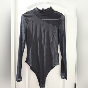 Black Bodysuit Size L NWT